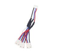 Fcnjsao Cable divisor de carga de varios puertos, textura metálica, perfecto para 3 dispositivos simultáneamente con carcasa de PVC, línea conductora de metal de PVC