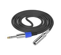 Fcnjsao Cable estéreo macho a hembra de 6,35 mm resistente a interferencias para actuaciones en vivo y estudios