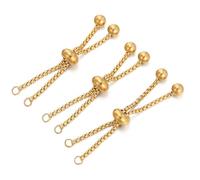 Fcnjsao Cadena extensible de 3 piezas cadena de acero inoxidable cadena conductora cadena intercambiable adecuada para pulseras y collares