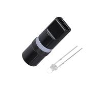 Fcnjsao Carcasa de aleación de aluminio equipada con luz LED para cable tipo C, bricolaje y mantenimiento, carcasa de conector USB C