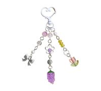 Fcnjsao Colección de abalorios decorativos con diseño de flores de frutas, cadenas de acrílico, accesorios para decoraciones de moda