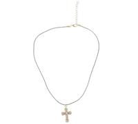 Fcnjsao Collar con colgante de moda, cadena ajustable, elegante joyería de cuello con textura de acero inoxidable para uso diario en fiestas, Acero inoxidable
