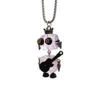 Fcnjsao Collar de robot mecánico vintage con tornillo mecánico creativo, cadenas para el cuello para hombre, mochila, bolsos, cartera, colgante, Cadena de acero inoxidable de resina