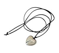 Fcnjsao Collar para mujer, collar de corazón, temperamento femenino, cadena de clavícula, versión coreana, cadena ajustable para estudiantes