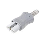 Fcnjsao Enchufe eléctrico de cerámica de alta temperatura, aluminio industrial, anillo calefactor, conector hembra, 6 mm