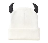 Fcnjsao Gorro de invierno con aislamiento térmico para los oídos, suave, flexible, unisex, informal, para senderismo, blanco, Talla única