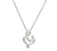 Fcnjsao Hermoso collar con delicado colgante de amor creativo para mamá, joyería estética para mujer, 2, Cobre