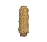 Fcnjsao Hilo de coser encerado de cuero grueso de 0 8 mm para herramientas artesanales, hilo de coser a mano, 50 m, cordón de coser encerado plano
