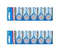 Fcnjsao Juego de 10 pilas CR2025 de botón de litio CR2025 de 3 V con vida útil extendida y protección contra fugas