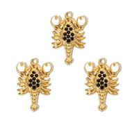 Fcnjsao Juego de 3 colgantes de animales, collar con colgante, accesorios de manualidades, colgante de joyería, ideal para proyectos únicos de joyería y manualidades