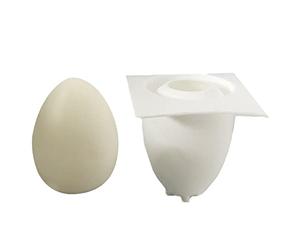 Fcnjsao Lindo molde de huevo de Pascua para velas resina epoxi manualidades molde de silicona huevo yeso jabón fácil de desmoldar libre
