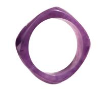 Fcnjsao Pulsera geométrica irregular de resina con forma cuadrada, accesorio colorido para mujer, pulsera colorida, talla única, como se describe