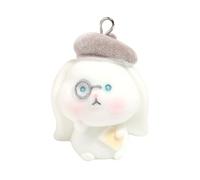 Fcnjsao Ríos de moda Conejo de resina resistente encanto para suministros artesanales personalizables hermoso animal colgante uso diario
