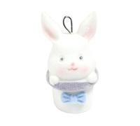 Fcnjsao Ríos de moda Conejo de resina resistente encanto para suministros artesanales personalizables hermoso animal colgante uso diario