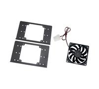 Fcnjsao Soporte de montaje de disco duro para PC para carcasa de PC, optimización de refrigeración, control de temperatura, uso optimizado del espacio, soporte de ventilador de metal para PC