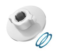 Fcnjsao Soporte de teléfono con cabeza de 17 mm para salpicadero de coche/escritorio, antideslizante, transmisión en vivo y seguro N52 magnético de metal para teléfono, no para dispositivos