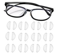 Fc'Noqgn 12 Pares de Soportes de Silicona para la Nariz, Airbag Autoadhesivo, Soportes Suaves para la Nariz, En Forma de D, Antideslizantes, Adhesivos para Gafas, Almohadillas, Antideslizantes