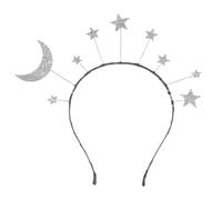 Fc'Noqgn Diadema Estrella Lunar, Diadema Estrella Lunar, Corona de Cumpleaños (Plata)