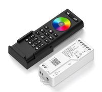FCOB 2.4G WiFi SPI RGBW DR04W Controlador LED&RC03RFB RF Remoto Kit | para SK6812RGBW WS2814 Direccionable RGBW Tira LED Compatible Alexa Google Assistant Soporte Remoto RF Tuya APP Control