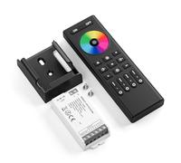 FCOB 5050SMD COB COB RGBCCT RGBWW C05RF Controlador & RF Remoto RC03RFB Kit 4 Zonas RF 2.4GHz Control Remoto Inalámbrico Grupo Control PWM RGBCCT (+ R G B C W) Tira LED 6pin DC5V DC12V DC24V