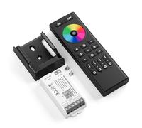 FCOB 5050SMD COB RGBW C04W WiFi Controlador&RC03RFB Remoto Controlador Kit 4 Zonas RF 2.4GHz Inalámbrico Control Grupo PWM RGB W(+V R G B W) 5pin Tira LED DC12V DC24V