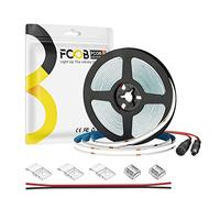FCOB COB Tira LED Flexible de Alta Densidad Blanco Frío 6000K 480LEDs/m 9W/m 5M DC24V 8mm Ancho CRI90+ Regulable Tira LED Brillo Uniforme para decoración DIY(controlador y alimentador no incluidos)