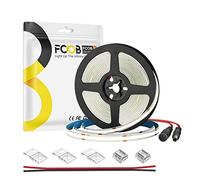 FCOB COB Tira LED Flexible de Alta Densidad Blanco Natural 4000K 320LEDs/m 9W/m 5M DC24V 8mm Ancho CRI90+ Regulable Tira LED Brillo Uniforme para decoración DIY(Controlador y Alimentador no incluidos)