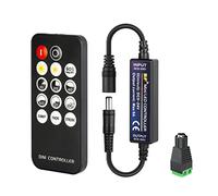 FCOB Mini RF Dimmer Controlador 14 Botones 3014 5630 5730 3528 Tira de LED DC5V/DC12V/DC24V Dimmer Switch Modo Brillo Modo Efecto Wireless LED Dimmer Controller(Un solo color)