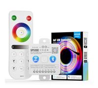 FCOB WiFi Bluetooth Controlador SP530E y RB3 2.4Ghz RGB RGBW RF Remoto Kit Adecuado para COB SMD PWM/SPI WS2811 WS2812B WS2814 SK6812 etc RGB RGBW Tiras de LED DC5V DC12V DC24V