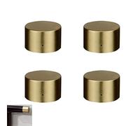 FCOVIRLEN Patas para Muebles industriales, Patas Redondas Doradas de Zinc for Muebles, 4 Piezas, for sofá, Mesa, Silla, Varios tamaños(30x50mm/1.18x1.96in)