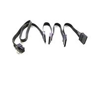 FCQLR para Antec HEC Gold 650W 750W 850W 6pin to 4 SATA Module Power SATA Hard Drive Cable