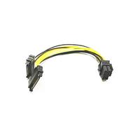 FCQLR para New 15pin Dual SATA Male to CPU 8pin (4 + 4) Power Cable Motherboard Extension Cable 4 + 4pin 0.2m