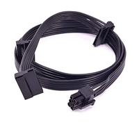 FCQLR PCI-E 6Pin 1 to 3 SATA 15Pin Power Supply Cable para Corsair CX850M CX750M CX600M