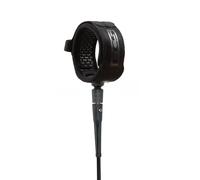 FCS 8' All Round Essential Surfboard Leash - Black | Lightweight & Durable 2.4 m Surf Leash for 0.6-2.4 m Waves, in-Cuff Silicone Grip, Comfortable and Support Ankle Strap, Easy-Release Tab