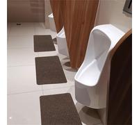 FCS Bathroom 1 Pieza Alfombrillas de urinario Alfombrilla Antideslizante para orina de baño, esterillas absorbentes para orinaorinal Masculino(Size:40x50cm,Color:Marrón,)