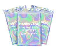 Fcuadro Bolsas para kit de resaca, 20 bolsas holográficas para colgar sobre la recuperación, suministros de despedida de soltera, bolsas de regalo para despedidas de soltera, recuerdos de fiesta de 5