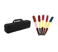 Fcuajdkq 1 acolchada de nailon para flauta, correa para el hombro y 1 almohadilla de limpieza suave de 52 cm