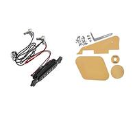 Fcuajdkq 1 acústica magnética y 1 juego de golpeador/cavidad/cubiertas de interruptor/placa selectora de /soporte/tornillos