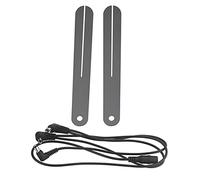 Fcuajdkq 1 cable de arnés de cadena de margaritas de electrodo y 2 piezas de extractor de trastes, herramienta de reparación de diapasón, placa de acero