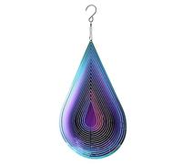 Fcuajdkq - 1 campanillas de viento para colgar para colgar y colgar en forma de campanillas giratorias, para exteriores, jardín, multicolor
