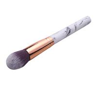 Fcuajdkq 1 gris grande cosmética suave polvo de maquillaje pincel pinceles de maquillaje rubor llama pinceles fundación redondos maquillaje pinceles de aluminio