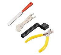 Fcuajdkq 1 herramienta de limado de coronación de trastes de guitarra y 3 herramientas de mantenimiento de reparación de guitarra