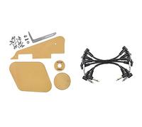 Fcuajdkq 1 juego de golpeador/cavidad/cubierta de interruptor/placa selectora de y 6 cables de guitarra eléctrica de 6 pulgadas, ángulo recto 1/4