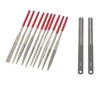 Fcuajdkq 1 juego de grupos/limas de muela para trastes de guitarra, ranura para sillín y 1 juego de diapasón de trastes de guitarra