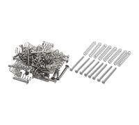 Fcuajdkq 1 juego de tornillos cromados de una sola bobina para ajustar la y 8 pastillas Humbucker para guitarra eléctrica M2.5 x 32 mm