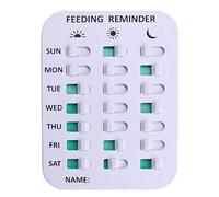 Fcuajdkq 1 unids recordatorio de alimentación para perros ABS suministros para mascotas aplicación magnética o adhesiva de doble cara, recordatorio de alimentación para mascotas