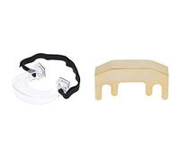 Fcuajdkq 1 violín de metal silencioso para práctica silenciosa, dorado y 1 guía de herramientas correctoras de 1/2 4/4 para violín