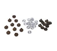 Fcuajdkq 10 botones magnéticos de metal, 18 mm, bronce, para manualidades