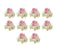 Fcuajdkq 10 Piezas de Eje de Teclado Rosa V2 Plateado, Eje de Teclado MecáNico, Interruptor de Teclado DIY para Teclado MecáNico
