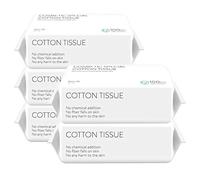Fcuajdkq 100 Unids/Caja de Algodón Suave Toallas Desechables para Eliminador de Ojos Tela para Piel Sensible (Paquete de 5)